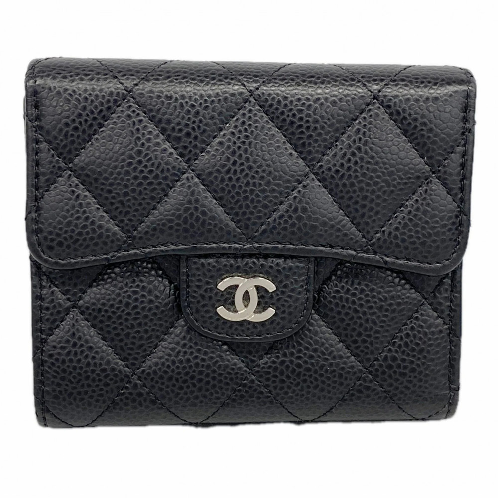 CHANEL Black Caviar Leather Wallet - Picture 1 of 7